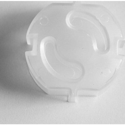 50Pcs/pack ABS Plug Safty Guard Cover Clear White EU Socket Protector Covers Anti Electric Shock for Baby Kids Child