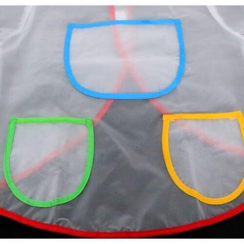 1pcs Childrens Long Sleeved Painting Apron Art Smock Childrens Apron Cooking