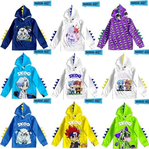 New Anime Kids Colorful Hoodie SK8 the Infinity Langa Reki Cosplay Costume Boy Girl Hoodie Tops SK Skateboard Sweatshirt Summer