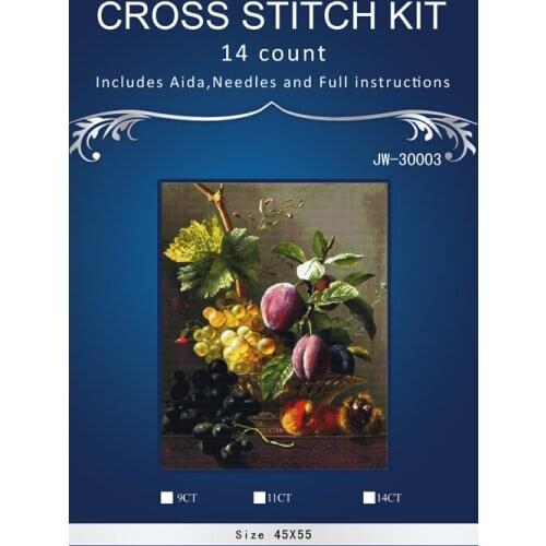 Fruit in vase Cross Stitch similar dmc Cross Stitch Sets DIY Cross Stitch Kits for Embroidery Home Decor Needlework