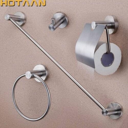 HOTAAN SUS 304# Stainless steel Bathroom Accessories Set,Robe hook,Paper Holder,Towel Bar,Towel Ring,bathroom sets,HT-810300-A