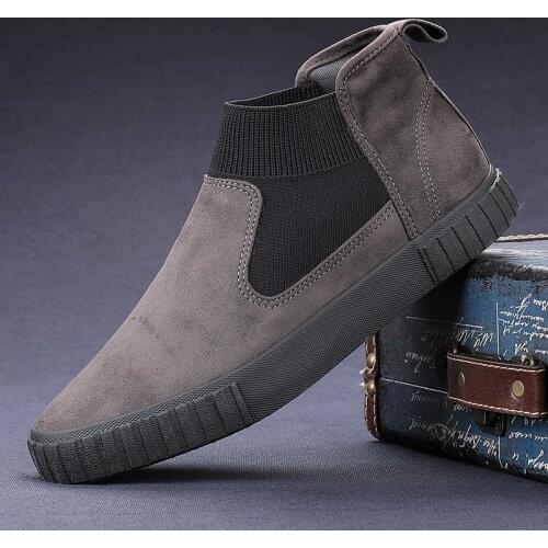 Men Casual Shoes Suede Leather Loafers Fashion Classic Sneakers Male Comfortable Footwear Mens shoes in autumn