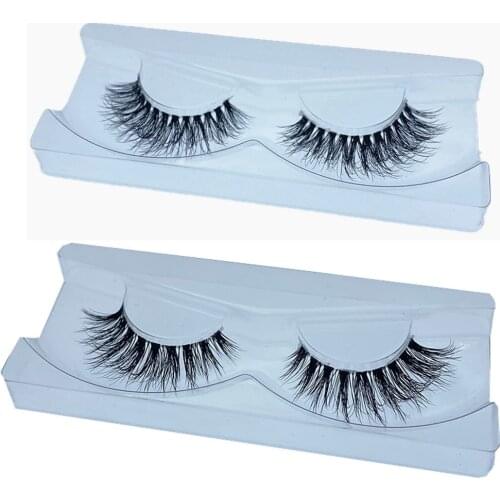 NEW 1pair Mink Eyelashes Clear Band EyeLashes Crisscross Transparent Band False Eyelashes Handmade Dramatic Lashes Upper Lash