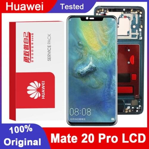 Original 6.39'' Display with fingerprint Replacement for Huawei Mate 20 Pro LCD Touch Screen Digitizer Assembly Repair parts