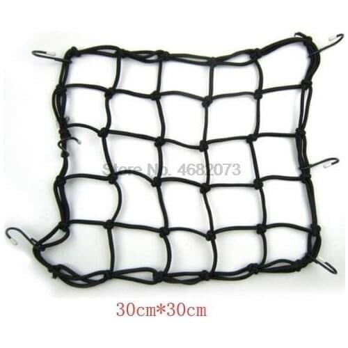 By DHL or Fedex 100pcs Motorcycle Hold Down Fuel Tank Mesh Net Luggage Helmet Mesh Cargo Net Mesh Bungee Mesh30cm * 30cm