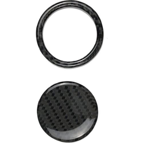 Applicable for Toyota 86 Subaru brz carbon fiber one button start ring button car steering wheel decorative sticker