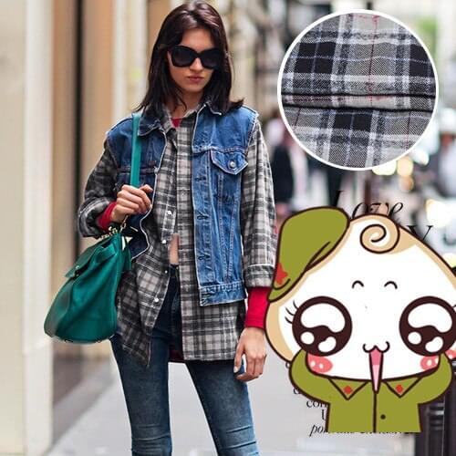 Casual clothing lattice cotton wool fabric lattice wool fabric dress cotton fabric wholesale cotton cloth patchwork fabric