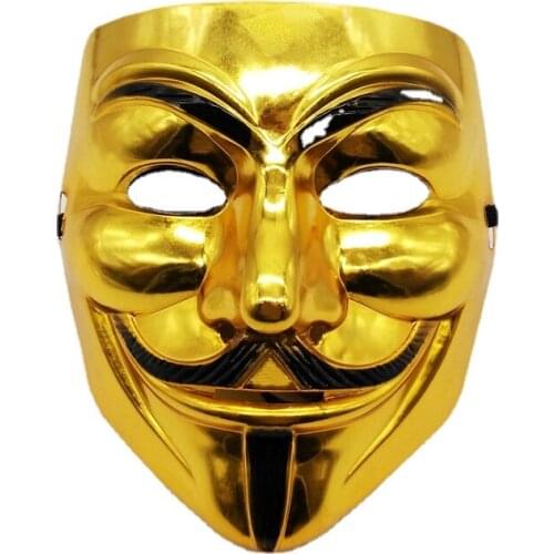 Horror Scary Cosplay Halloween Masks for The Face Party Halloween Masque V Vendetta Props Reusable