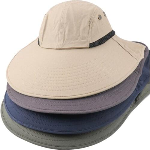 Outdoor Fishing Hat for Men with 50+ Upf Protection Safari Cap Wide Brim Fishing Hat with Neck Flap Best Gift for Father Mother