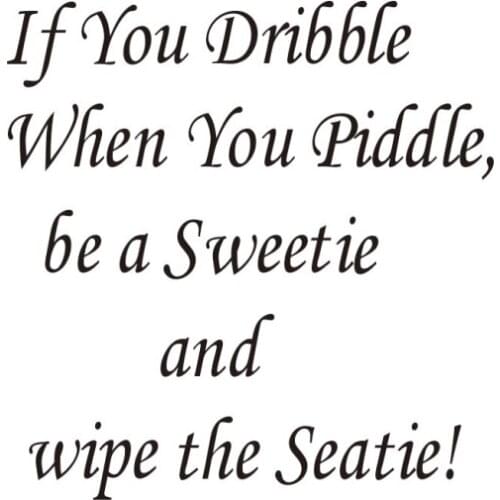 Best seat Toilet Decal Vinyl For Shop Office Home Cafe Hotel Toilet Bathroom Wall Door Decoration Fun wallpaper