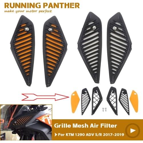 For AIR FILTER DUST PROTECTION 2017-2019 1290 Super Adventure R/S White Grille Mesh Dustproof Air Filter Motorcycle