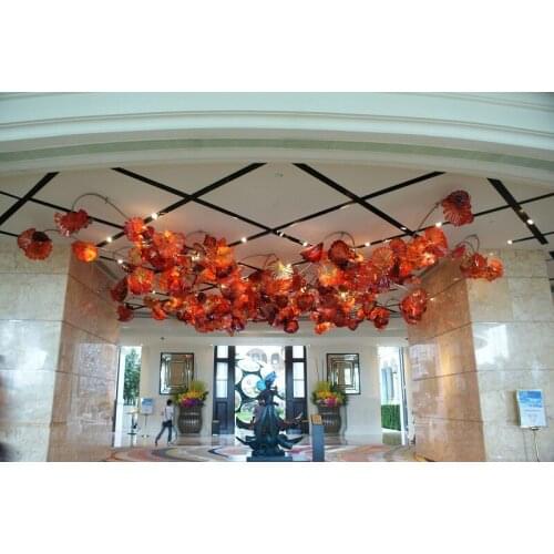 Top Quality Multi Color Blown Glass Wall Lamps Fashion Murano Glass Wall Decorative Plates