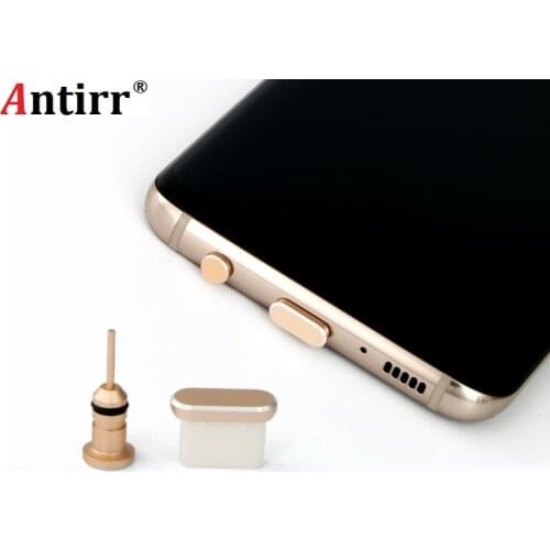 Type-c Dust plug Aluminium Alloy Type c Jack Mobile phone USB-C Charger Stopple for Xiaomi Mi5 mi6 Huawei P9 P10 LETV