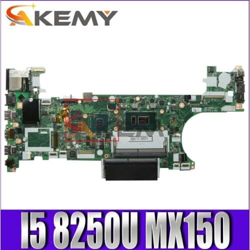 Akemy Brand New ET480 NM-B501 For Lenovo Thinkpad T480 Notebook Motherboard CPU I5 8250U GPU MX150 2GB 100% Test OK FRU 01YR362