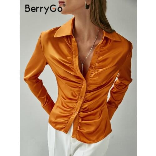 Шелковые блузки BerryGo China At AliExpress