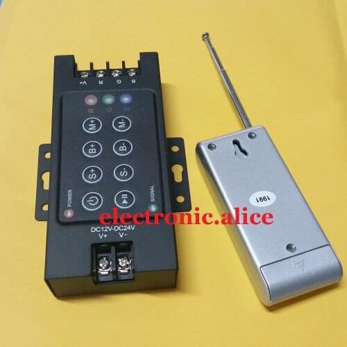 8Key RF Wireless Remote Controller For RGB 5050/3528 SMD LED Lights Strip Anode 1PCS
