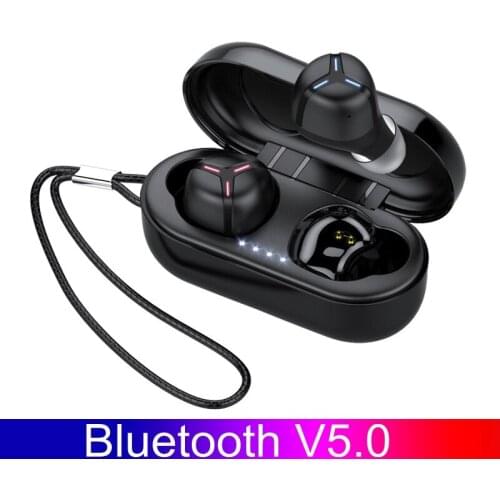 Bluetooth Earbuds IPX7 Waterproof TWS Wireless Bluetooth Earphones Stereo Sport Touch Control Earphone with Mic and Charging Box