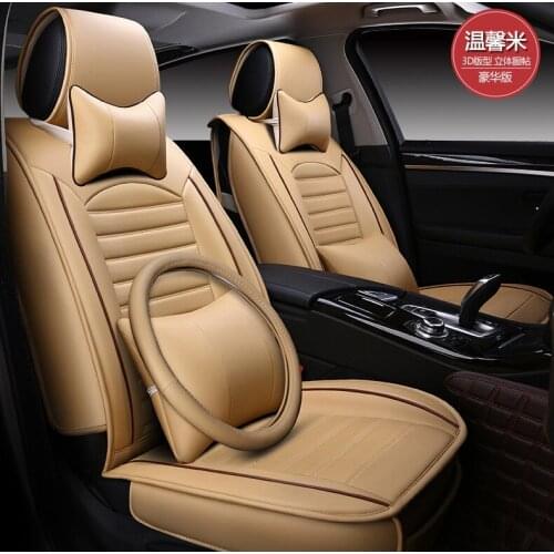 Car seat covers pu cushion for Peugeot 301 207 307 2008 308 408 508 3008 RCZ 208 4008 308S Caddy Combi VR6 multivan Golf GTI CC