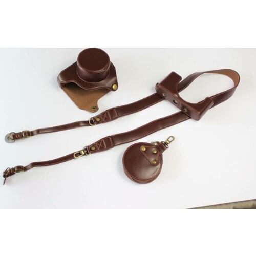 PU Leather Case For Leica D-LUX7 D-LUX7 D7 d lux7 Camera Bag Protective Cover Shoulder Strap Battery Opening