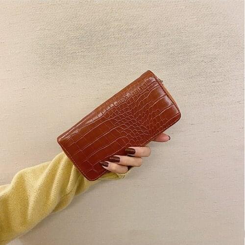 Black Wallet Luxury Wallet Long Purse Women PU Purse Chain Wallet Multi-Card Card Holder Small Wallet Coin Purse