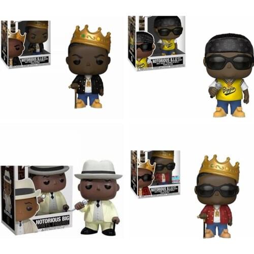 The Notorious B.I.G. #18 Crown #77 #82 Jersey #78 Vinyl Action Figures for Children Model Toys