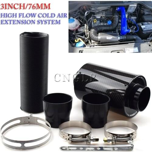 Air Filter Induction Kit Car Cold High Flow Ducting Intake Admission Bent Stretch Tube Intake Induction Pipe Hose Kit Universal