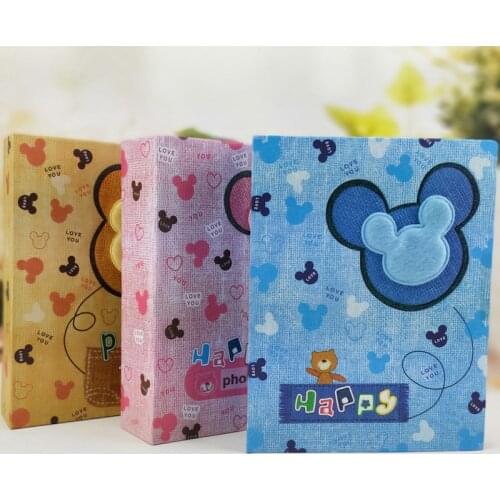 Cute 6 Inch 100 Sheets Page Insert Instant Image Storage Frame Cartoon Photo Album Home Decoration Family Kids Photo Album