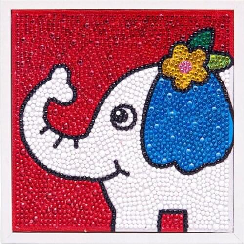 Diamond Painting Kit For Kids DIY Full Drill Painting By Number Kits Rhinestone Embroidery Full Drill Painting With Frame