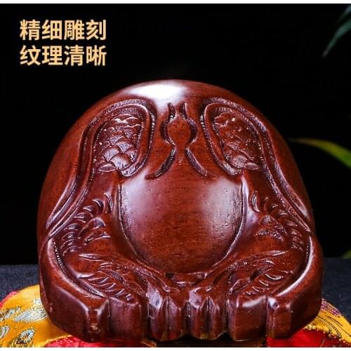 Wooden Fish Rituals Buddhist Supplies Solid Wood Home Chanting Hall Decoration Set of Sandalwood