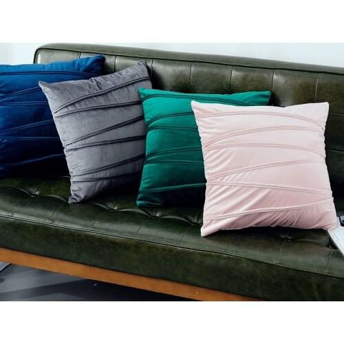 Cushion Covers For Sofa Seat Chair Car Pillowcase 45x45cm Nordic Velvet Rope Pressing Cushion Cover Throw Pillow Cases