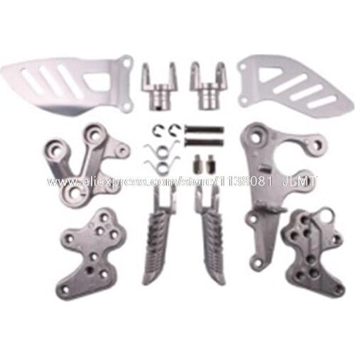 Motorcycle Front Silver / Black Bracket Footrest GSXR1000 2005 - 2011 for SUZUKI GSXR1000 Footrest Foot