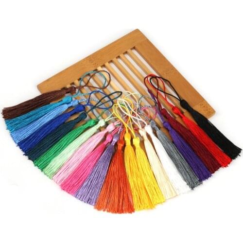 13cm 32pcs/bag Polyester Silk Random Mixed Tassel Charm Pendant Tassels for DIY Jewelry Making Earrings Findings Craft Materials