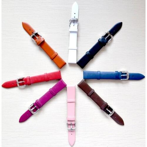 High Quality Watch Strap Men and Women Leather Strap Multicolor 12/14/16/18/20/22mm Suitable for All Watch Accessories