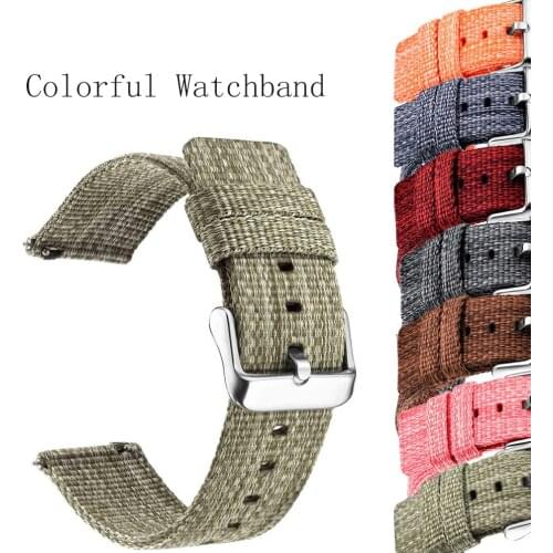 20mm Sport Watch Strap Band for Huawei Watch GT 2 46mm Soft Nylon Strap Bracelet Watchband for Samsung Galaxy Watch 46mm Gear S3