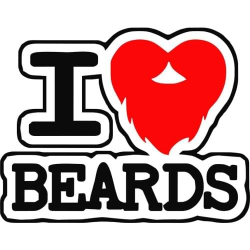 Small Town I LOVE MY BEARDS Funny Creativity Motorcycle Car Stickers Decal Anime Car Accessories Decoration Pegatinas Para Coche