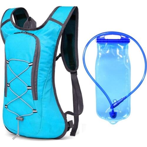 LOCLE Ultralight Outdoor Marathon Running Cycling Hiking Hydration Backpack Pack Vest Bag For 2L Water Bag Bladder Bottle
