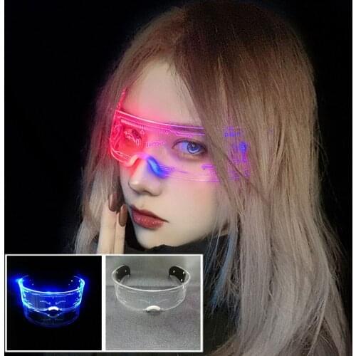LED Glasses EL Wire Neon Party Luminous LED Glasses Light Up Glasses Rave Costume Party Decor DJ Glasses Halloween Party Decor