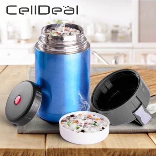 Large Capacity Vacuum Flasks Portable Thermocup Leak Proof Stainless Lunch Bento Box Food Cook Porridge Soup Containers
