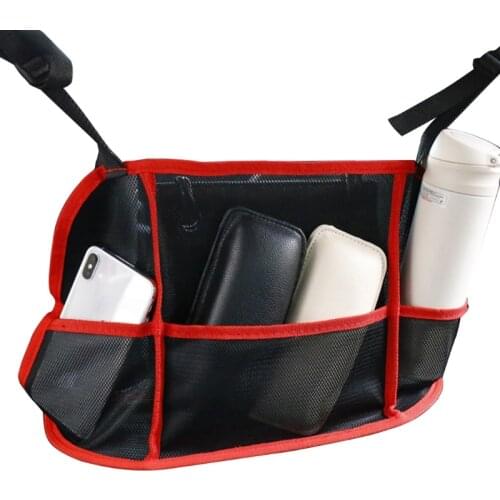 X7AE Car Net Pocket Handbag Holder 3-Layer Car Mesh Organizer Seat Back Net Bag Handbag Holder for Car Seat Storage Mesh
