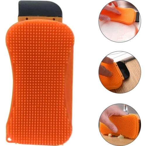 1/3pcs New 3 In 1 Sponge Hero Silicone Cleaning Brush Multi-Function Kitchen Silicone Sponge Household Cleaning Tools