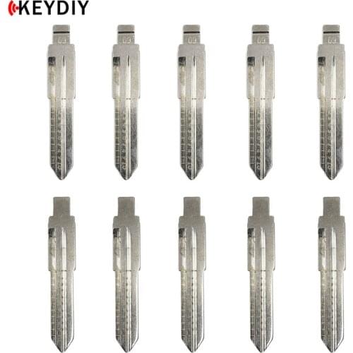 10pcs Uncut Metal NO. 09 MZA24 L-iShi Scale Blank Car Key KD MINI/KD900 Remote Blade With Tick Marks for OldMazda