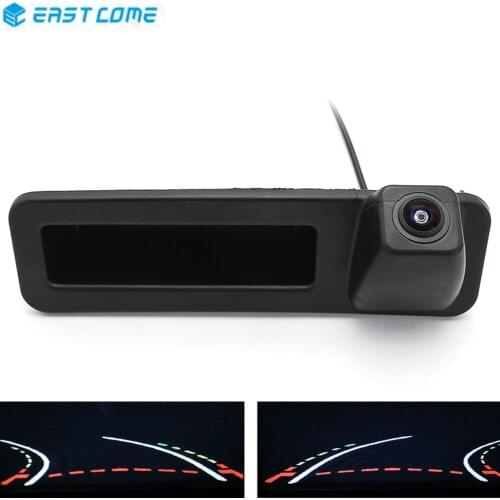 1080P Trajectory Tracks Trunk Handle Car Rear View Camera For BMW X1 X3 X4 X5 F30 F31 F34 F07 F10 F11 F25 F26 E84 Reverse Camera