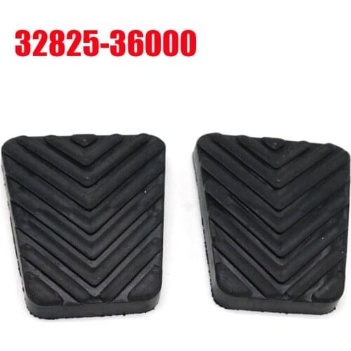 2Pcs/Set 32825-36000 Rubber Brake Clutch Pedal Pad Covers For Hyundai Accent Sonata Santa FE Elantra 3282536000