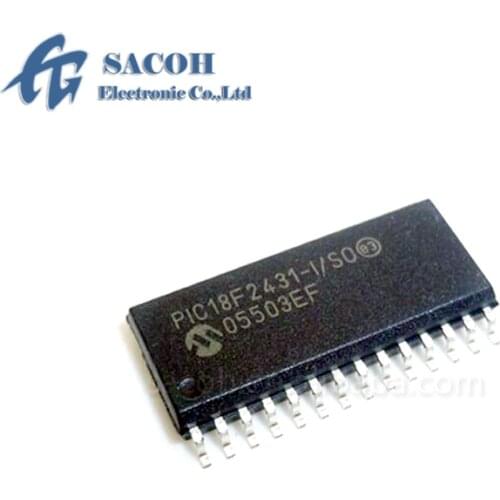 2PCS/lot OriginaI PIC18F2431-I/SO PIC18F2431-E/SO or PIC18F2431-I/SP PIC18F2431-I/P PIC18F2431-I/MM SOP-28 Flash Microcontroller