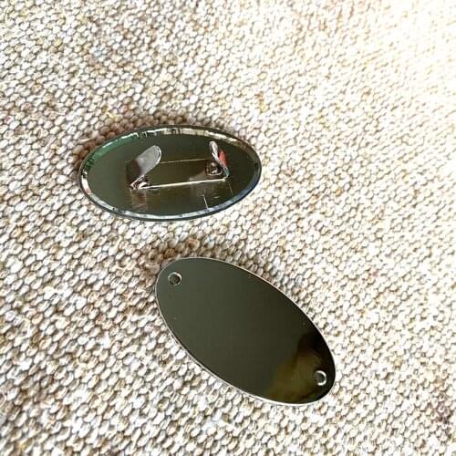 45MM Luggage Handbags Round Metal Labels Hardware Accessories Tags Round Blank Trademarks Clothes Engraved Logo