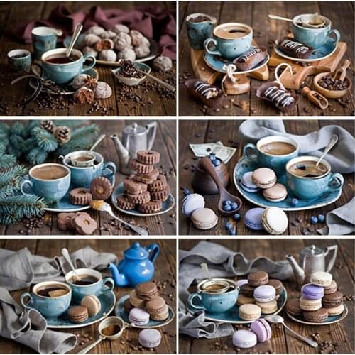 5D DIY Diamond Painting Coffee Cup Full Square Round Landscape Mosaic Diamond Embroidery Sale Decor Home Picture Of Rhinestone