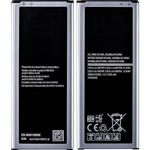 For Samsung Galaxy NOTE 4 SM SM-N910 SM N910A N910U N910F N910H N910V N910C 3220mAh Replacement Battery Battery EB-BN910BBE