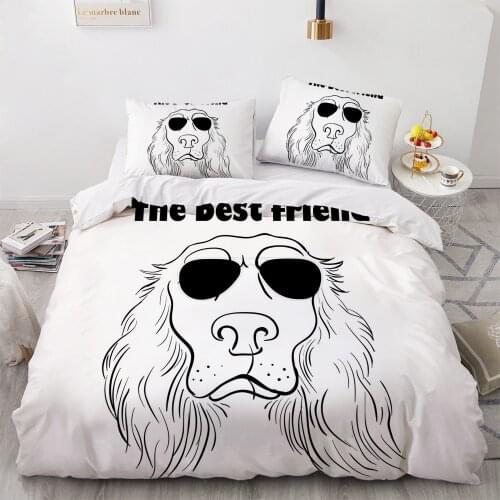 3d Printed Black And White Aniaml Bedding Set Dod Tiger Bear Bed Comforters With Pillowcase Dropshipping Design Duvet Cover Set