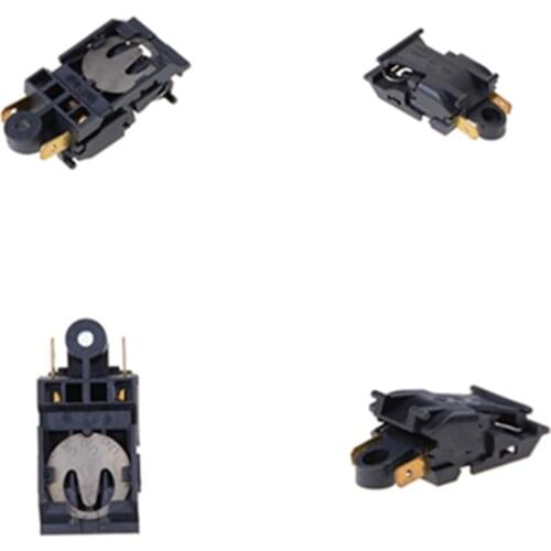 Black 13A Electric Kettle Thermostat Switch 2 Pin Terminal Kitchen Appliance Parts 1PCS