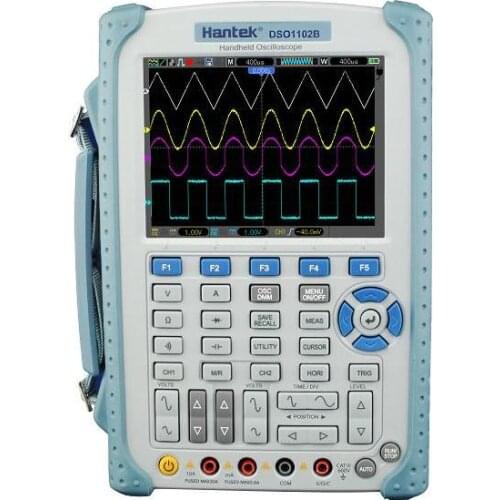 Hantek DSO1102B 2 Channels Digital Oscilloscope 100Mhz Bandwidth Handeld USB Osciloscopio 6000 Counts DMM Multimeter 1GSa/s